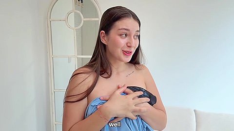 Cute Busty Stepsister Gets Fucked For Using His Card