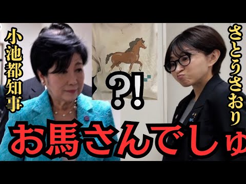 【小池百合子・さとうさおり】「お馬さんでしゅ」新年の挨拶(5カメバージョン) サムネイル
