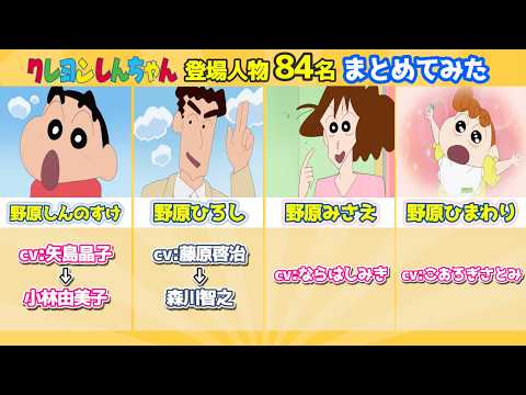 【クレヨンしんちゃん】登場人物84名をまとめてみた サムネイル